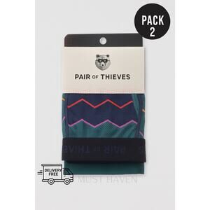 Pair of Thieves Men’s Boxer Briefs Pack 2 Size M Breathable Comfort Fit